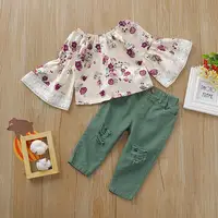 

Kids Clothing Sets floral clothing Baby Set Fashion Toddler Girl Boutique Suits