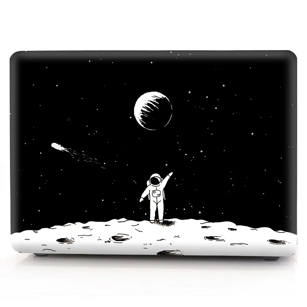 

Free Shipping Cartoon Space Moon Rocket Notebook Laptop Cover Case for Macbook Air Retina Pro, Colorful