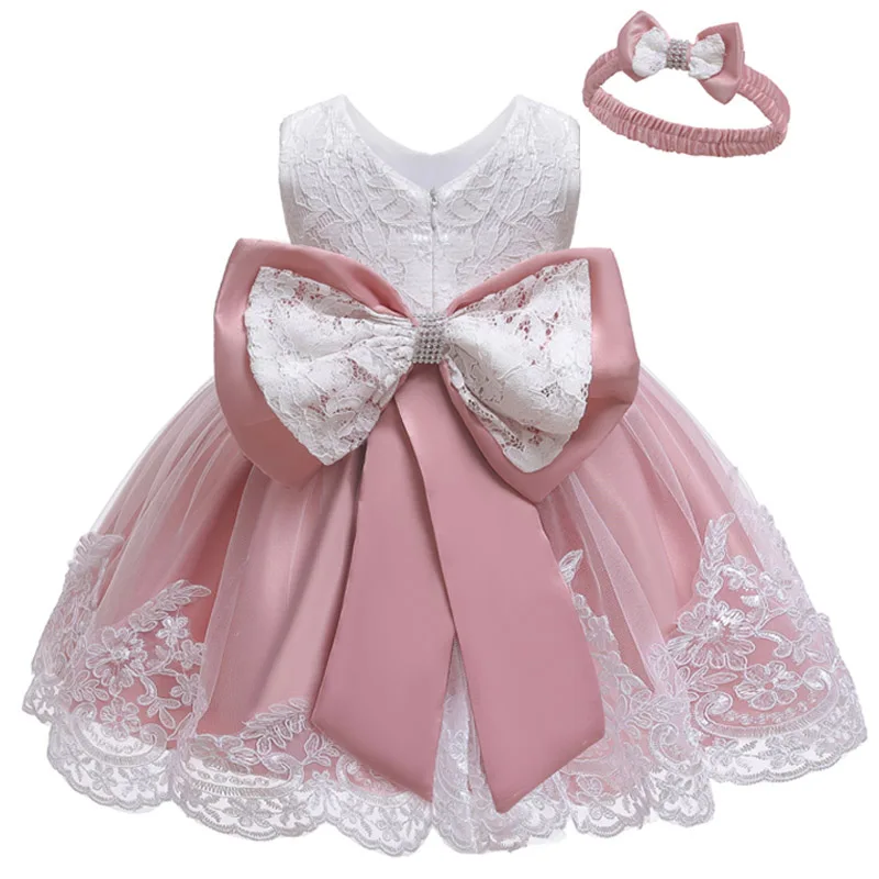 

LZH Baby Clothing Girl Dress For Baby 1st Birthday Dress Infant Lace Princess Wedding Party Dresses