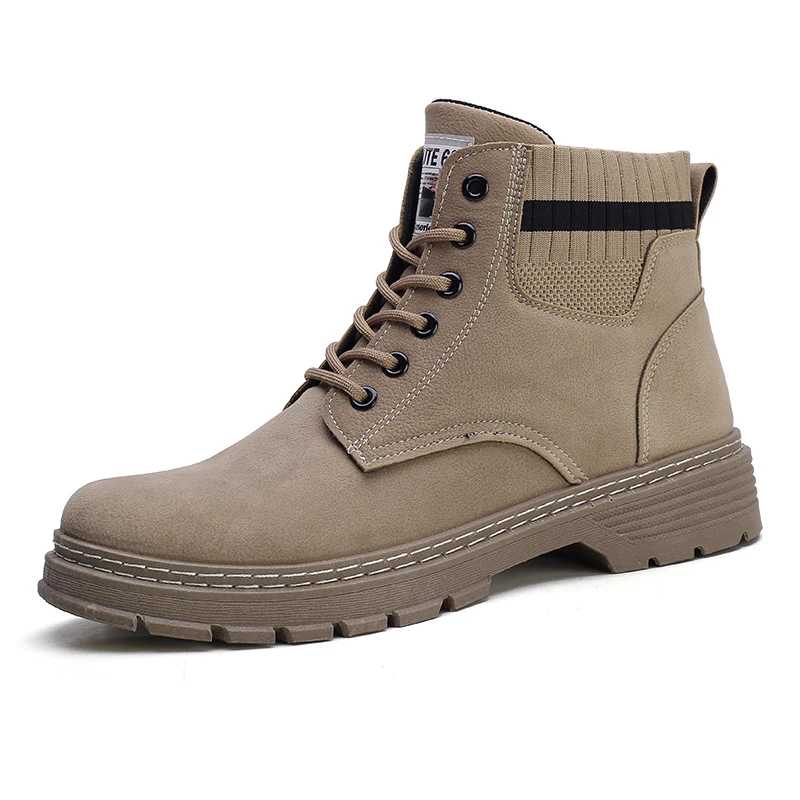 

Wholesales Cutom New Design Men's Shoes Winter Warm Short Boots For Male
