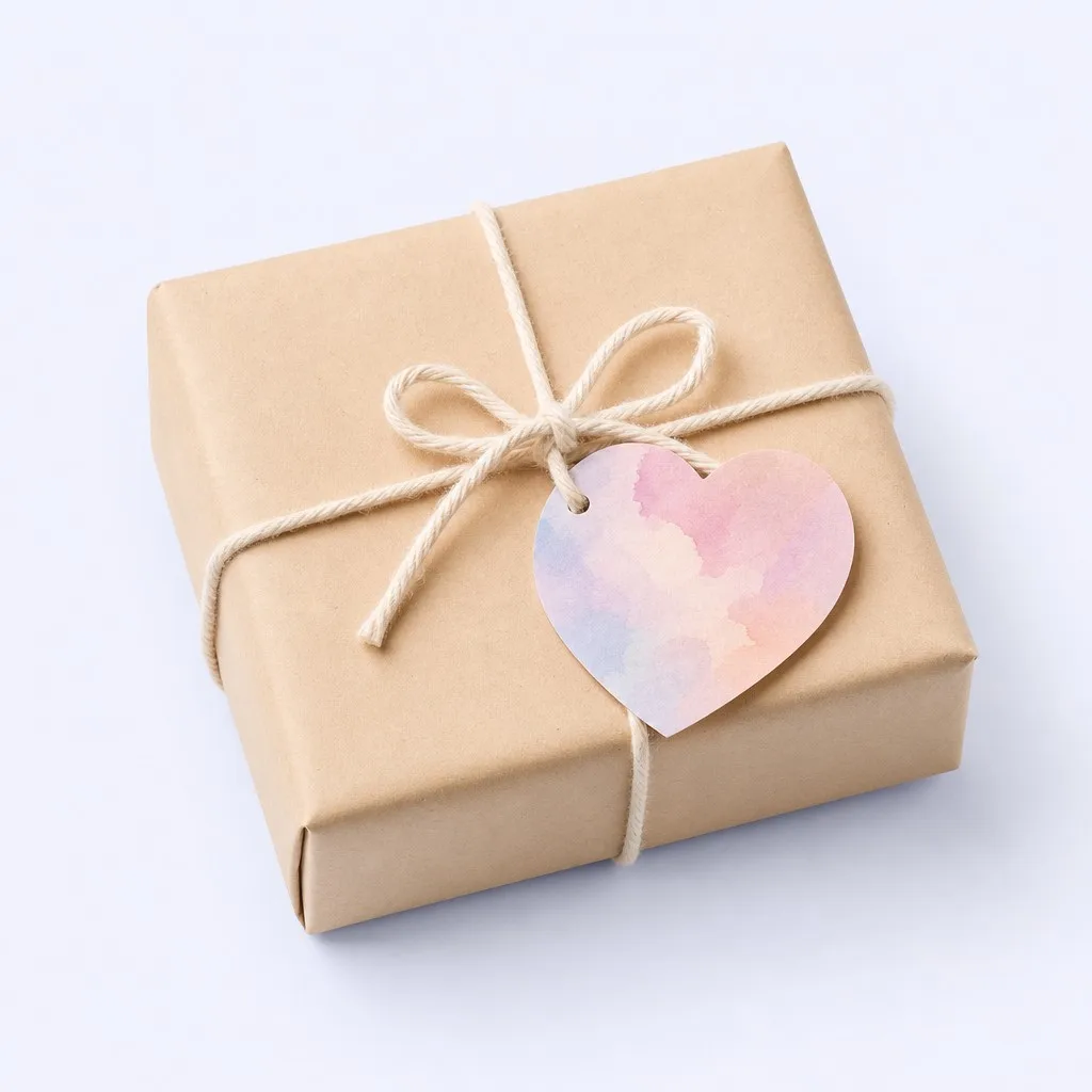 Gift Packaging Seal and Greeting Note
