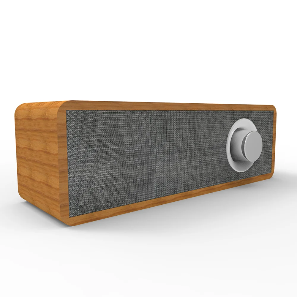 

New portable wooden retro blueteeth speaker home mini wireless audio