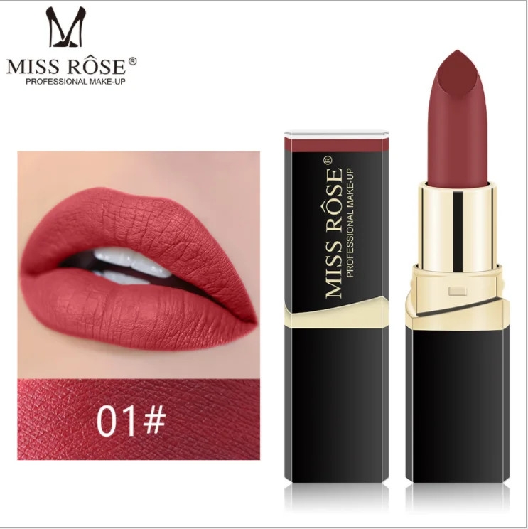 

42 colors High Pigment Miss Rose Matte Organic Moisture Cosmetic Lipstick matte set