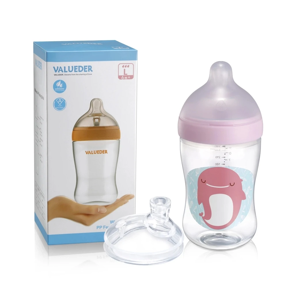 

Food grade infant feeding bottle for babies, Pink /oem