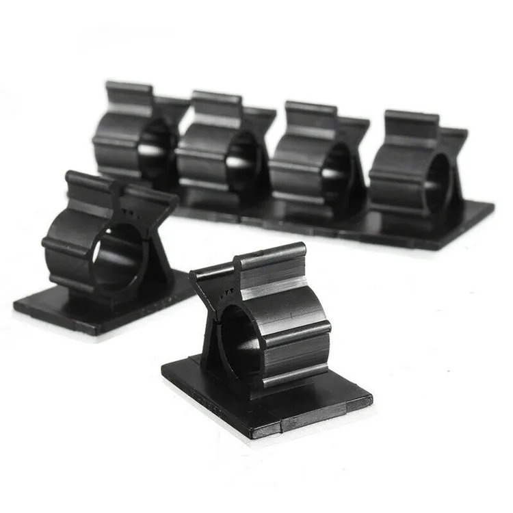50PCS/BAG 3m Self Adhesive Nylon 66 Cable Clamp Holder Wire Cord Mount Cable Holder