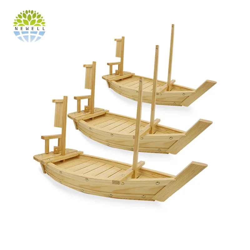 

Various Chinese Wooden Sushi Boats For Promotional