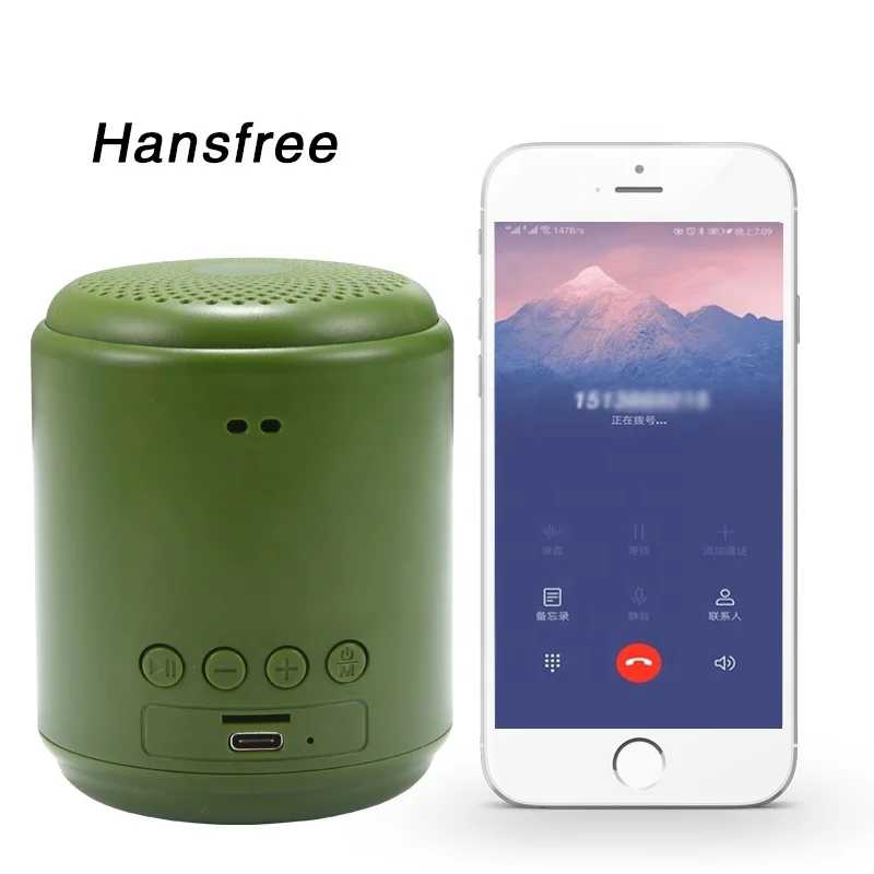 

spray High quality outdoor rechargeable battery bass music portable mini wireless speakers