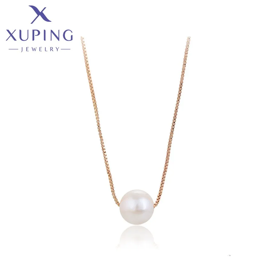 

A00919960 Xuping Fashion luxury design sense 18k gold diamond star style jewelry necklace Valentine's Day gift ladies necklace
