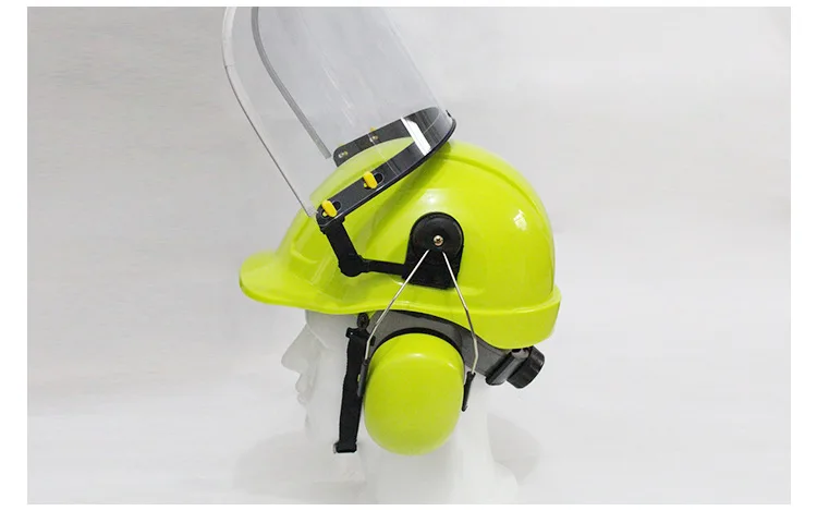 Industrial Safety Helmet With Face Shield Earmuffs Electrically Safety ...