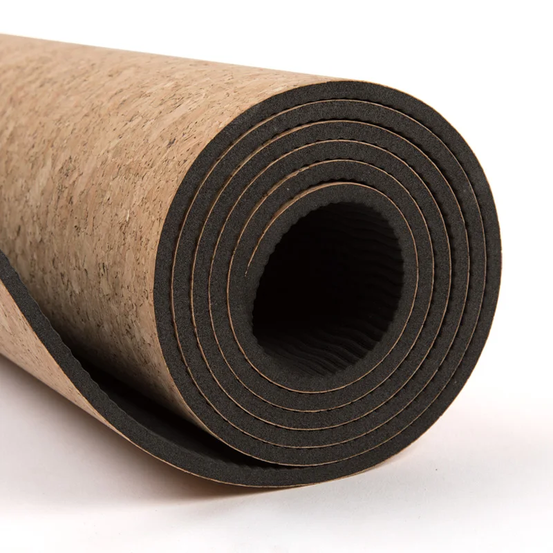 

Thick Wholesale Hot Anti-slip Organic Design Natural 6mm Cork Yoga Mat, Cork color
