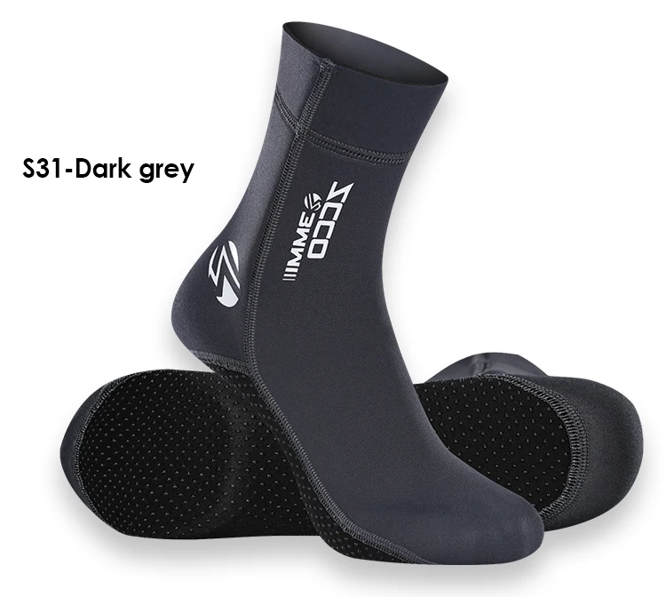 3mm Long Beach Swimming Wetsuit Sock Shoes Thermal Protection Kids ...