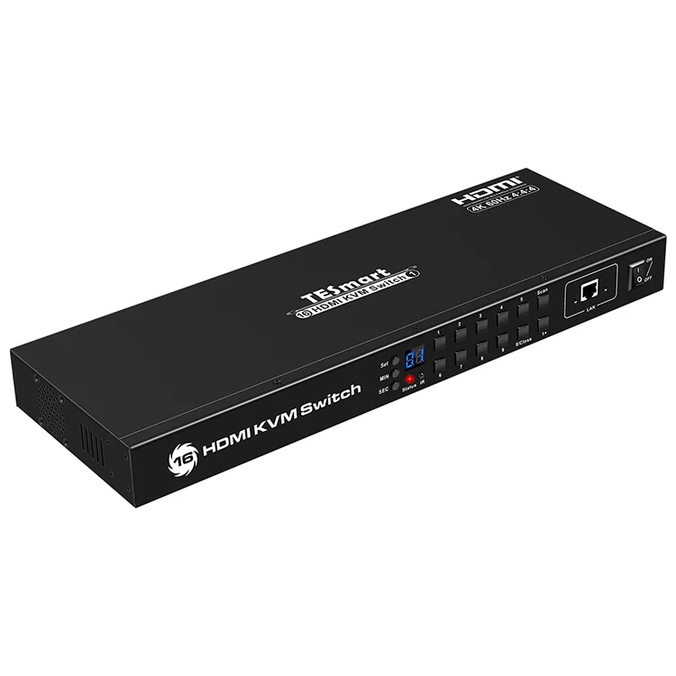 

16 input 1 output HDMI KVM Switch 2.0 version With EDID emulators, Black