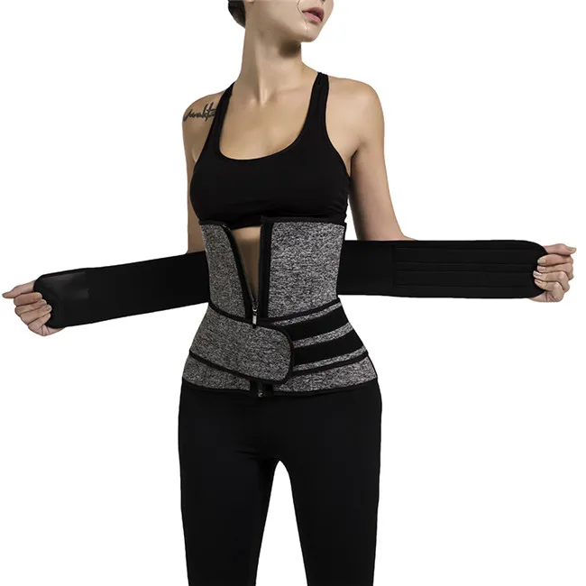 

Private Label Fitness Body Shaper Reflector Womens Pitbull Waste Shaper Corset Double Waist Trainer Belt