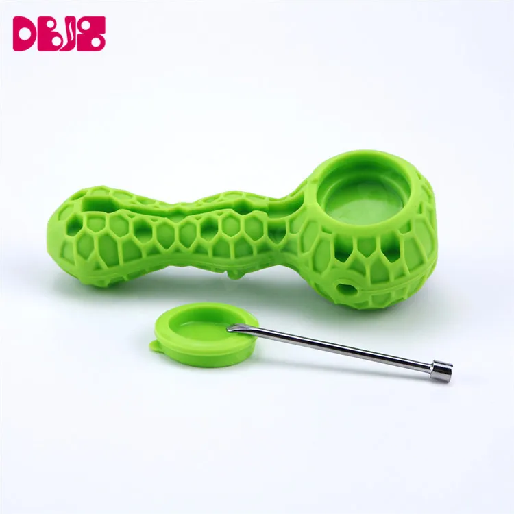 Novelty Tobacco Outdoor Smoking Silicone Pipes Glass Bowl Pipe Smoking