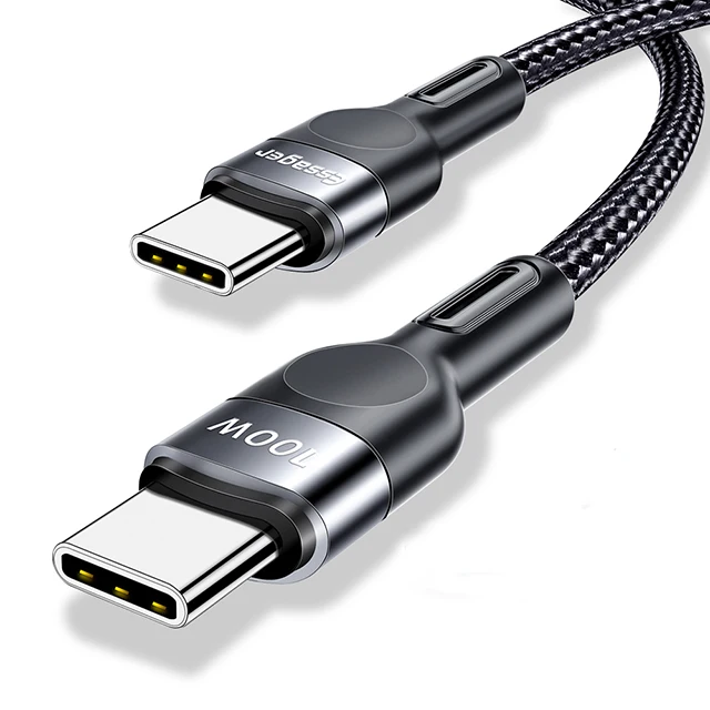 

Essager 100W 5A Mobile Charging Cable 0.5M 1M 2M Fast Charging C Type Cable Quick Charge