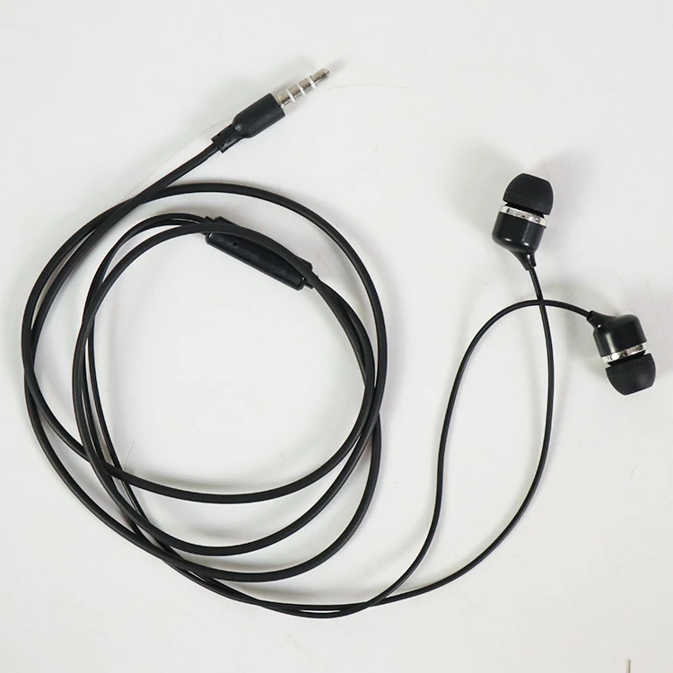 

Multicolor Cheap Earphone Wholesale Wired Headphone 3.5mm Jack Universal In Ear Earphone, Black and white