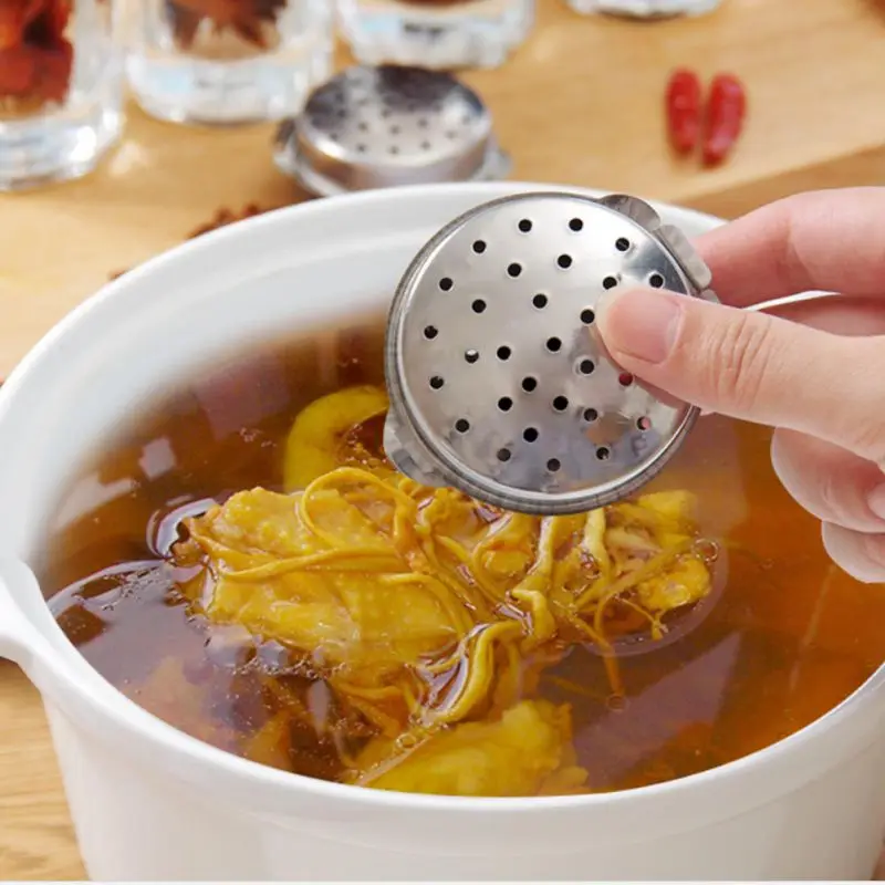 

Seasoning Box Stainless Steel Soup Ball Kitchen Kitchen Gadget Home Garden Kitchen Dining, As photo