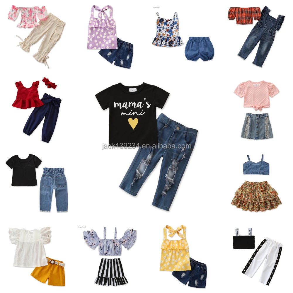 

Fashion New Design 2021 Boutique Kids Dress Set Girls' Clothing Sets Children For Girls