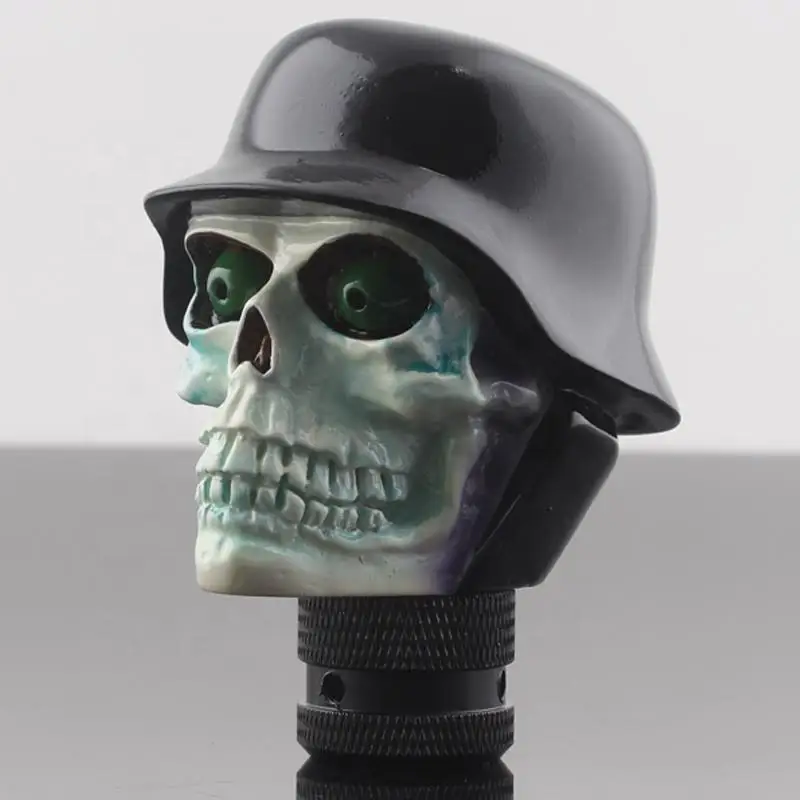 Universal Car Truck Manual Stick Gear Shift Knob Lever Shifter Skull Head Hat New
