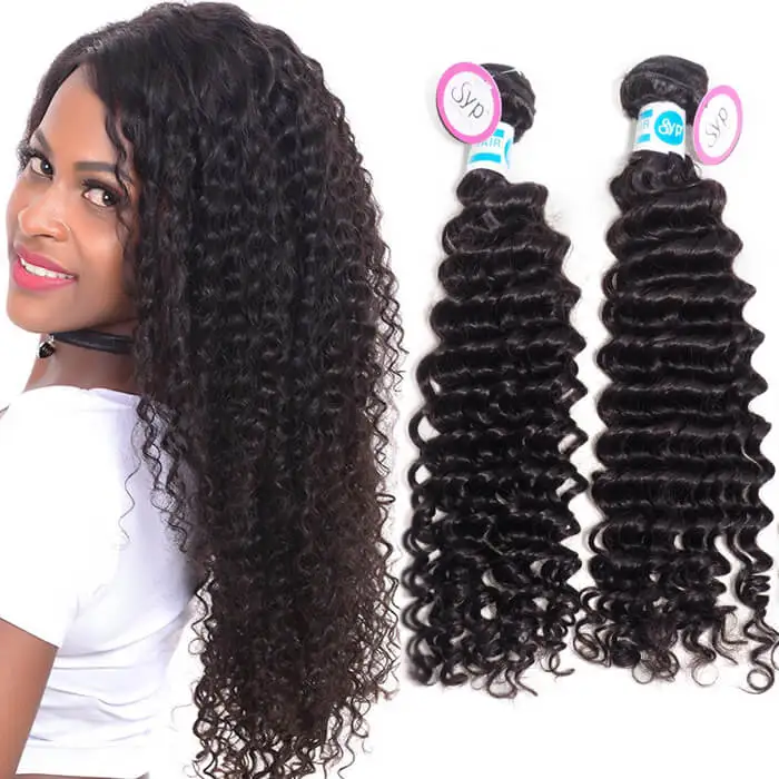 

Cheap Malaysian Human Raw Black Hair Color 1B Bundle Deals Natural Curly Cuticle Aligned