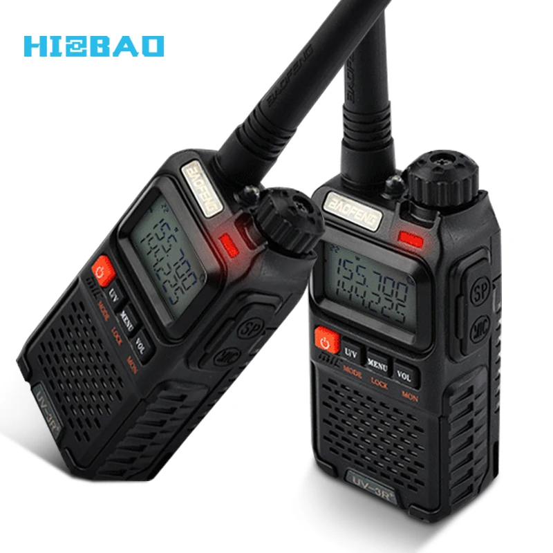 

Baofeng BF 99 Channels Baofeng UV3R 5W Handheld Walkie Talkie Baofeng UV-3R Two Way Radio, Black baofeng uv-3r+