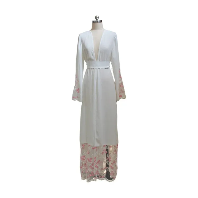 

GH Women Hand Embroidered Open Abaya High End Chiffon Middle East Arab Abaya Muslim Dresses Women Clothes Islamic