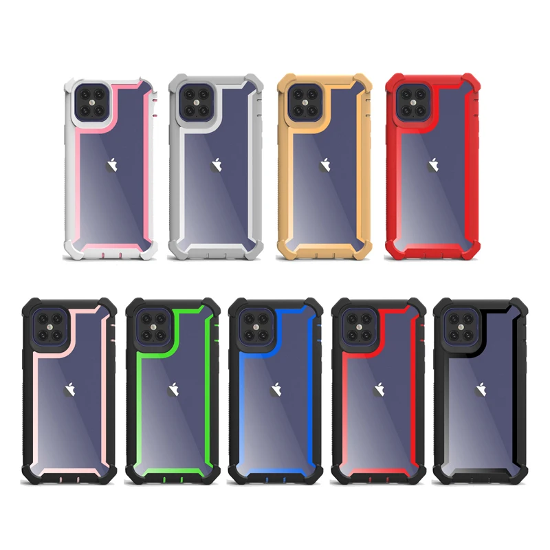 

Amazon Heavy Duty Hybrid PC+TPU Shockproof Defender Space Phone Case For iPhone 12 Mini Pro max, Mix