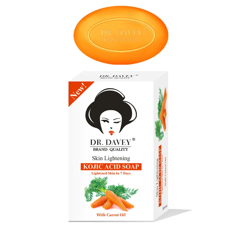 

DR.DAVEY kojic acid skin and face soap lightening skin within 7 days with carrot oil, Sky blue