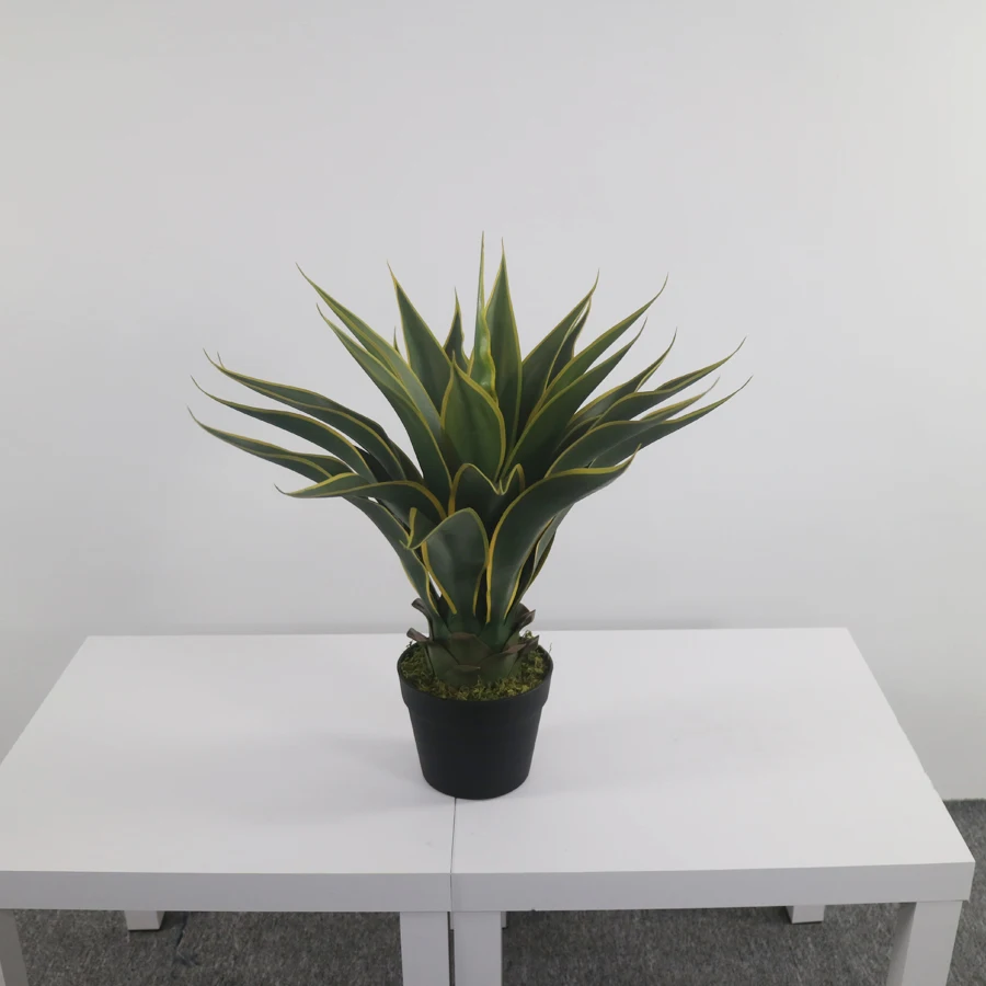Indoor Decorative Plastic Agave Attenuata Plants With Pot Wholesale