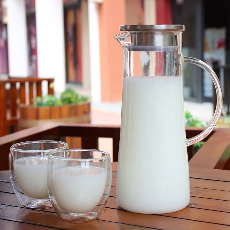 

high borosilicate heat resistant glass jug