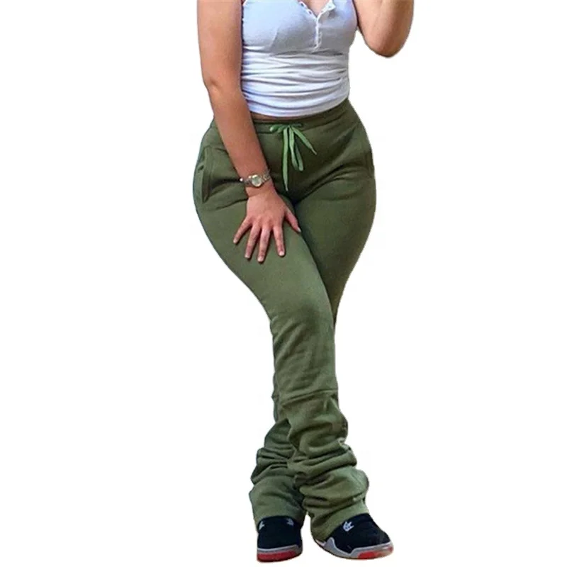 

Stacked Sweatpants Women Leggings Tight Fitting Casual Folds Legging Stacked Pants Stacked Joggers, Customized color