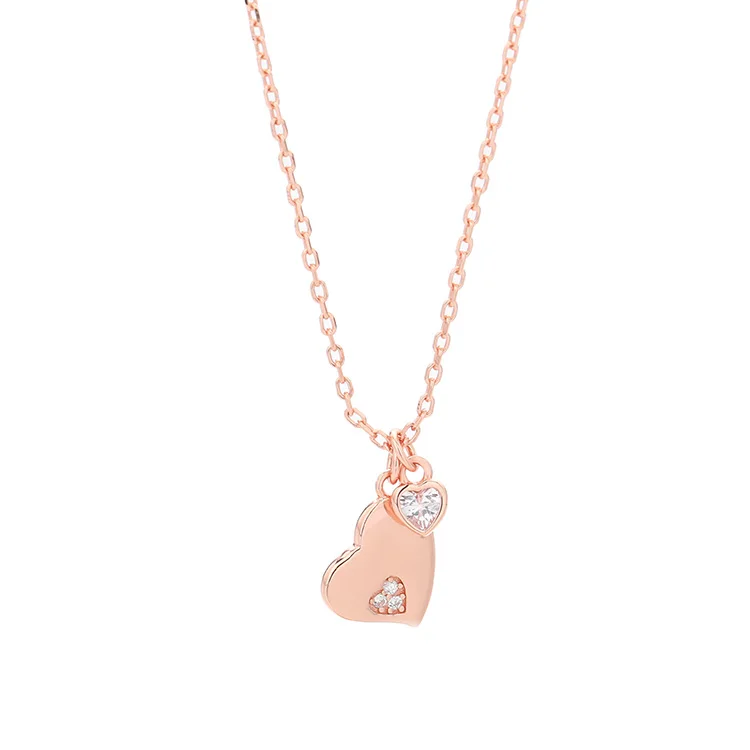 

2021 Factory Price heart padlock neckpiece jewelry engraved necklace