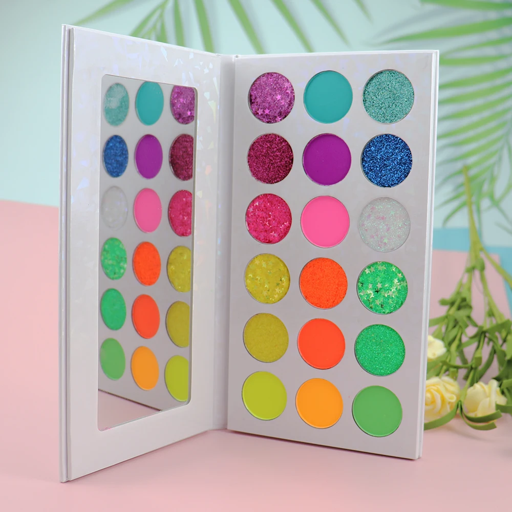 

New Shimmer Eyeshadow 18 Color White Package Glitter Shimmer Matte Eye shadow