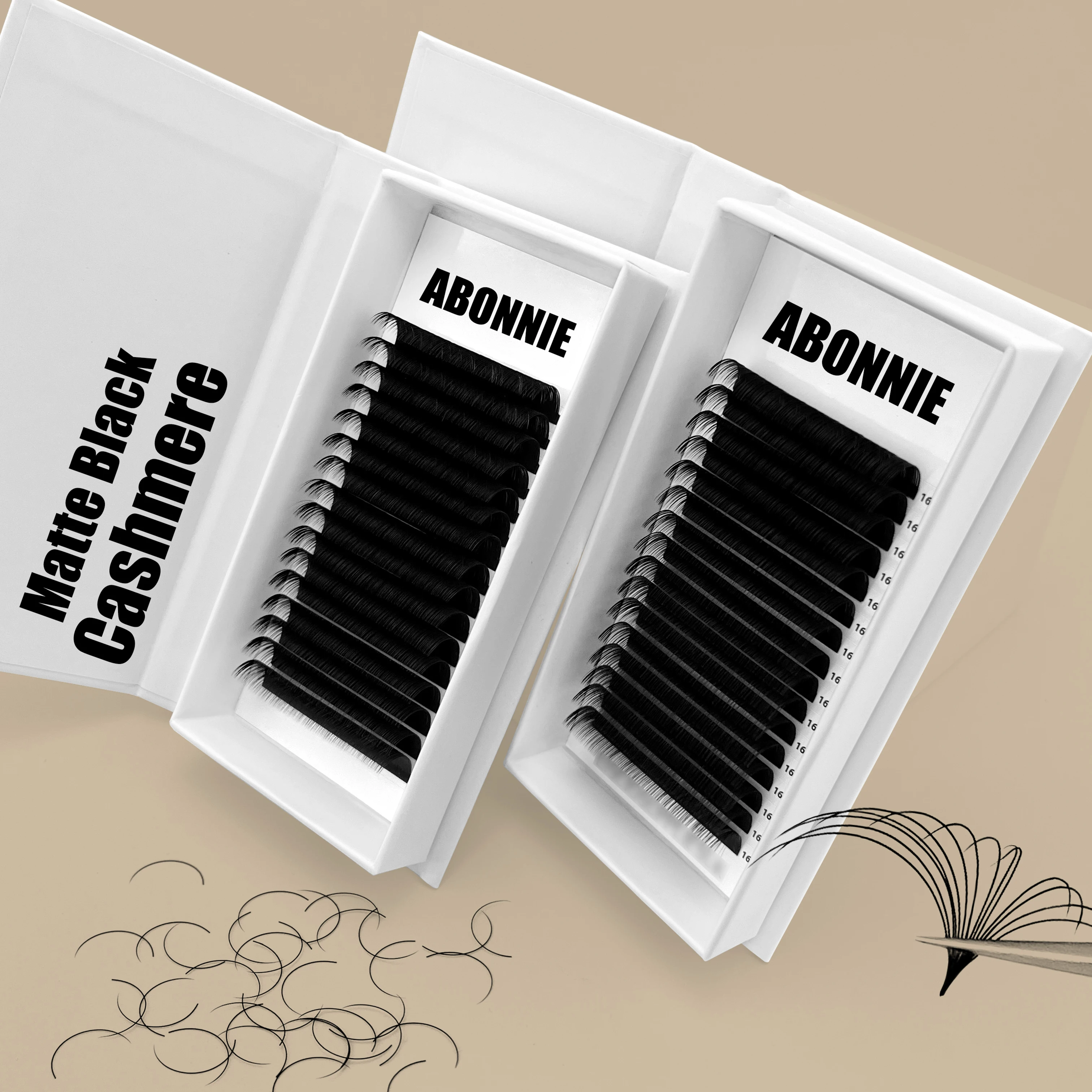 Abonnie Soft Cashmere Lash Trays