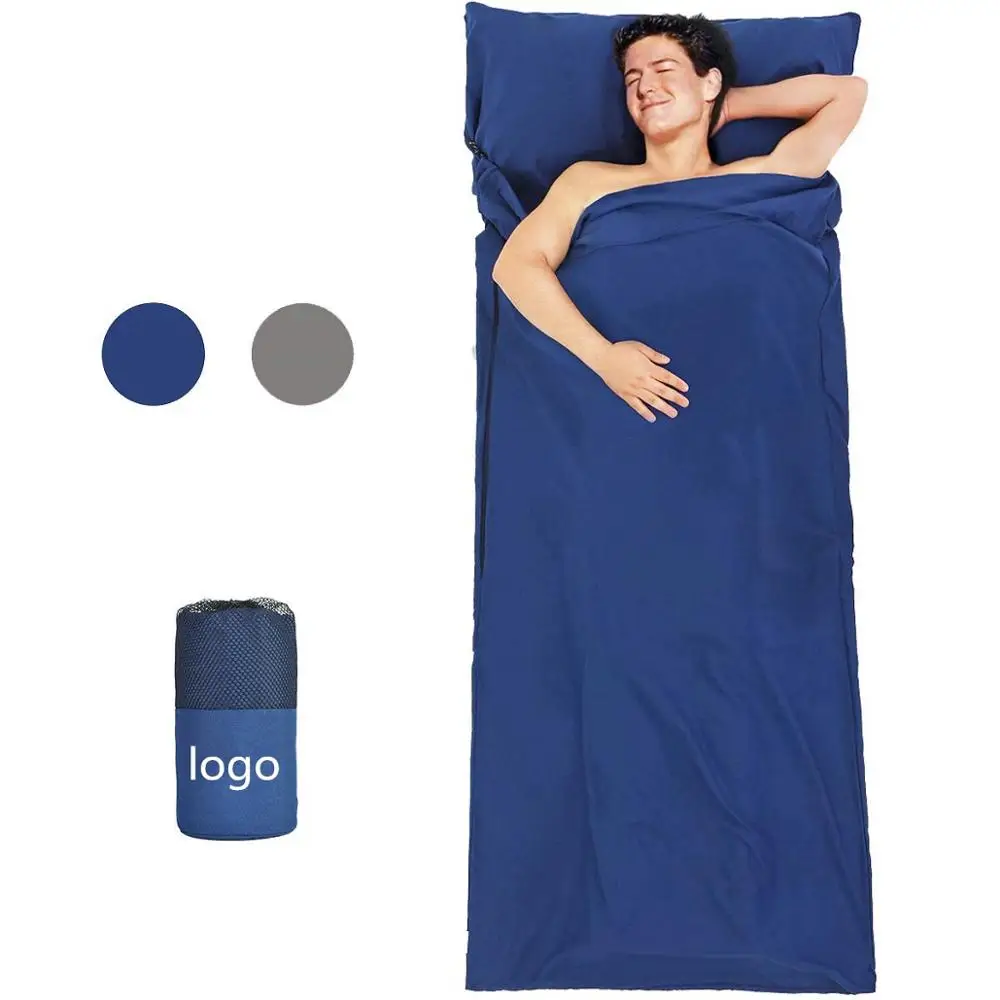 

Lightweight Travel and Camping Sheets Sleeping Bag Liner with Zipper, Cotton Ultralight Sleep Sack, Backpack Liner