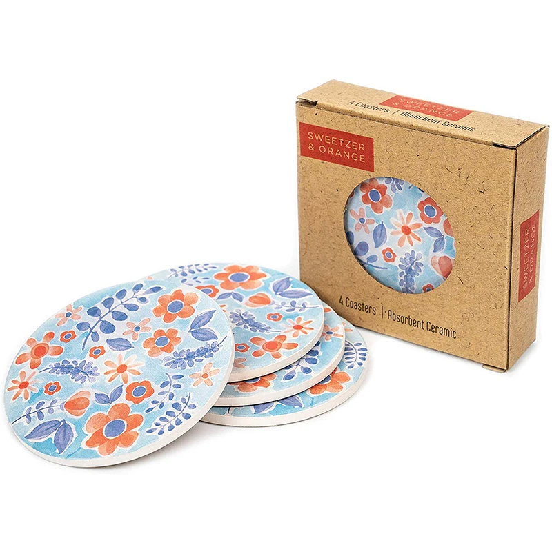 Sublimation Ceramic Coaster Custom Picture And Printing Logo Buy