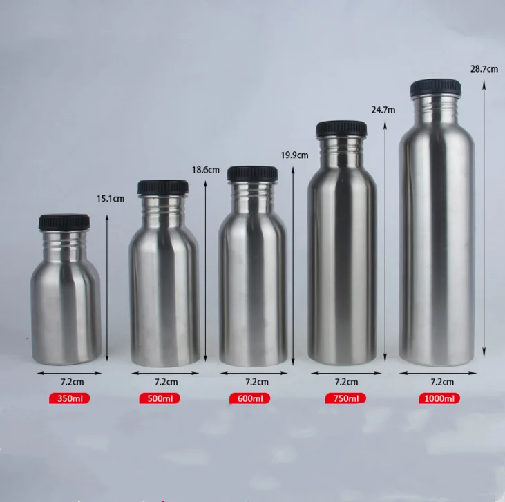 

Single wall vacuum stainless steel insulated wtaer bottle
