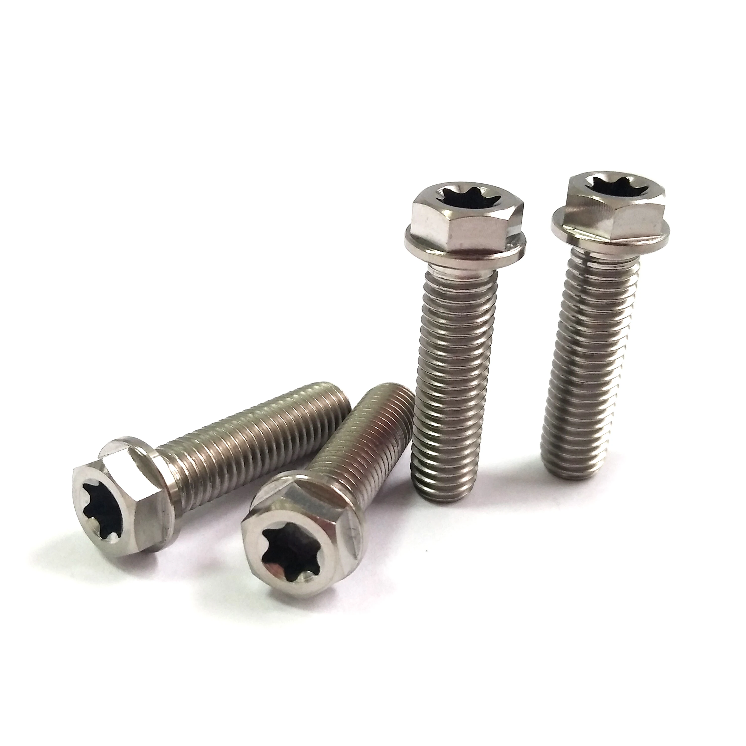 

Titanium torx head bolts For Autorcar and motorcycle GR5 M8x30mm Ti Torx head flange screw, Titanium normal color