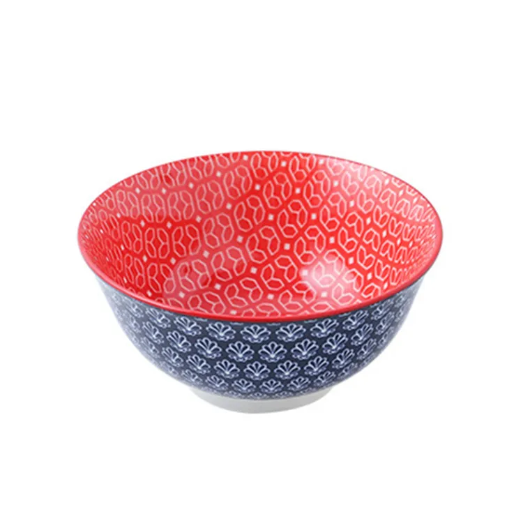 

2021 New Design Custom Cute Multi Printing Salad Ceramic Bowl for Soup Desert Spaghetti