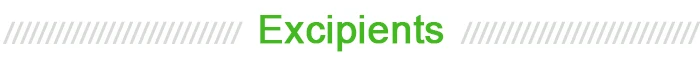 Excipients