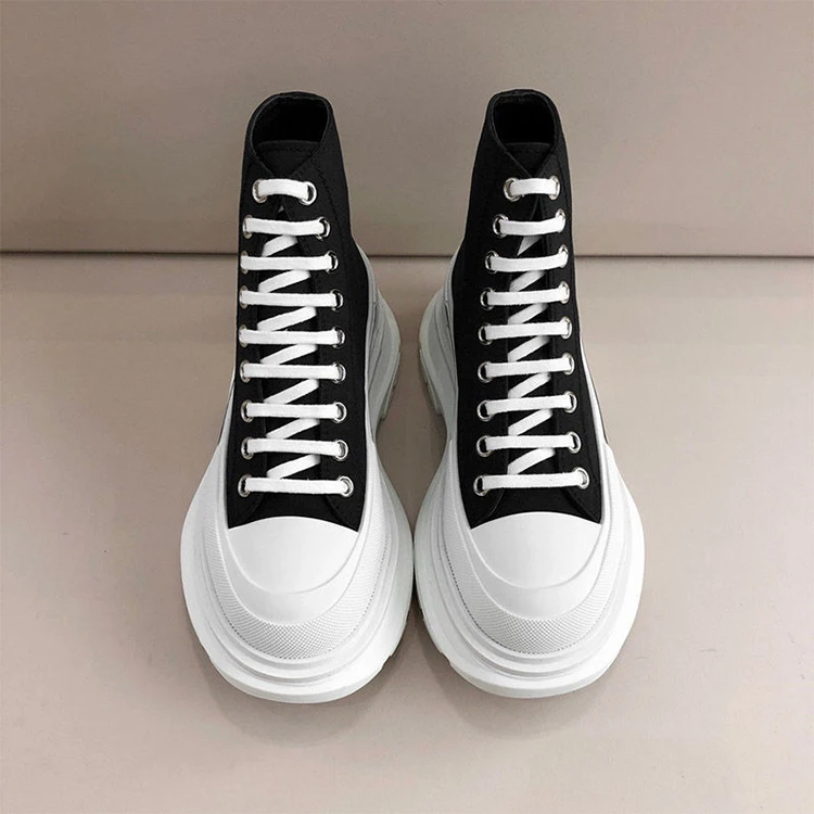 

2021 new style High-top mc alexandermcqueen women's platform canvas sneakers sport shoes, Customer's request