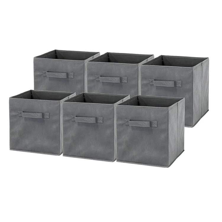 

High Quality Collapsible Cube Bins Non Woven Fabric Storage Box, Customized color