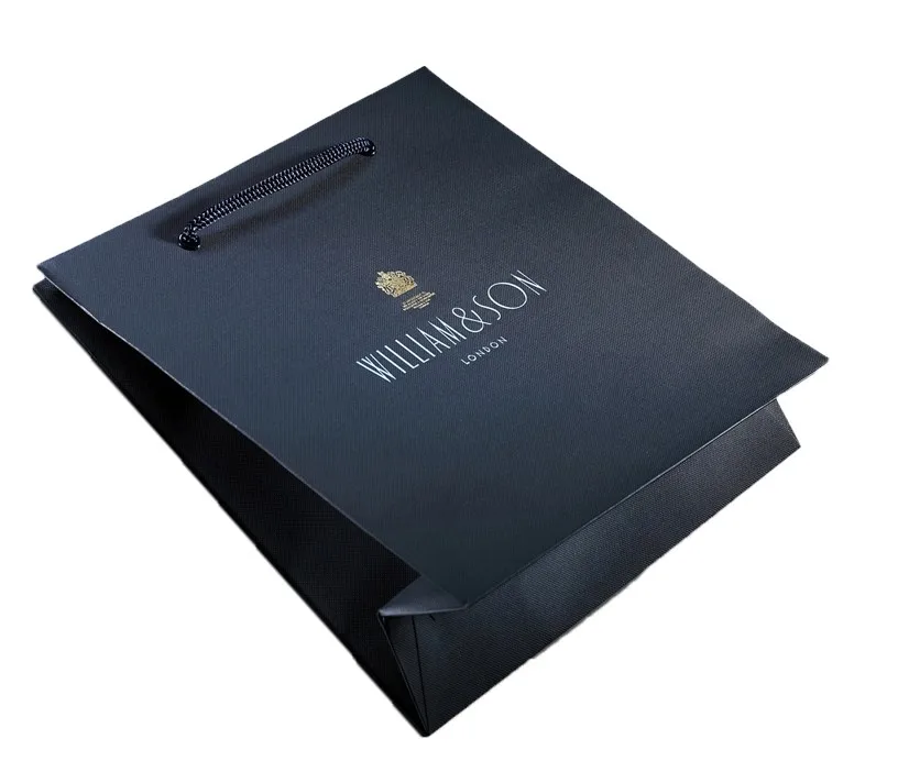 
Manufacture Wholesale Custom Logo Luxury Gift Paper Bag Textured Paper Shopping Bag 