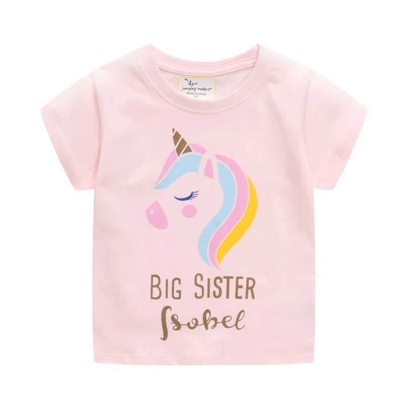 

Comfortable T-shirt Girl Cartoon Design Cotton Short Sleeve T-shirts, Pink