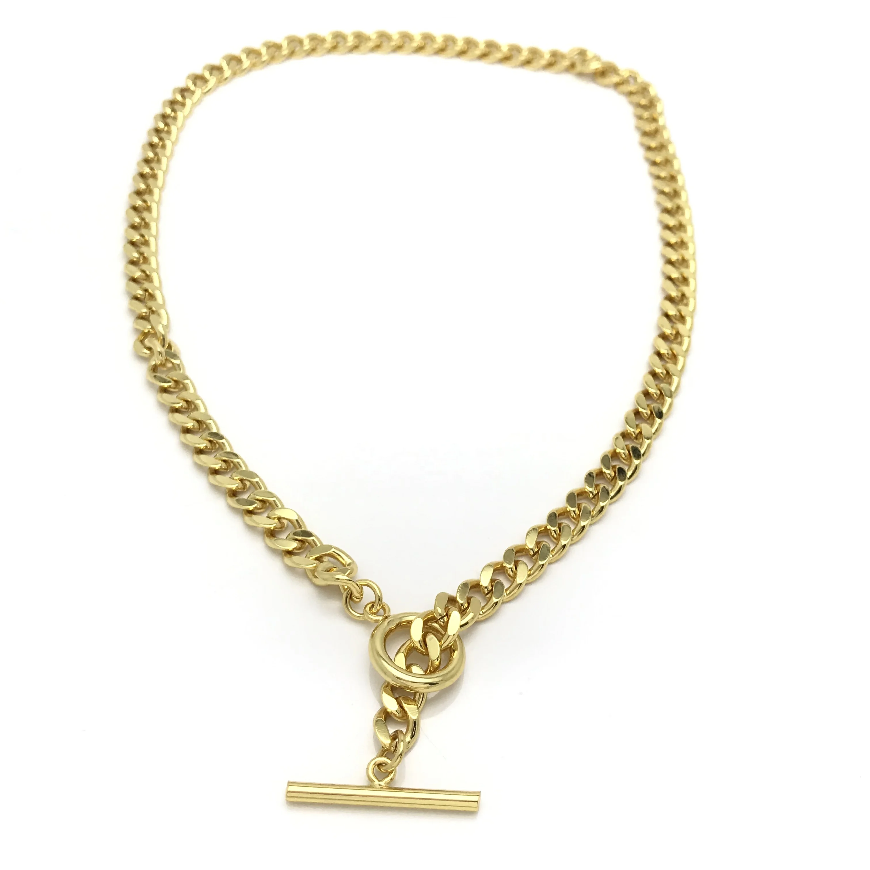 

Eico Fashion Jewelry Gold Silver Chain Cuban Link Chain Miami Cool Style Cool Necklace For Women And Men christmas present