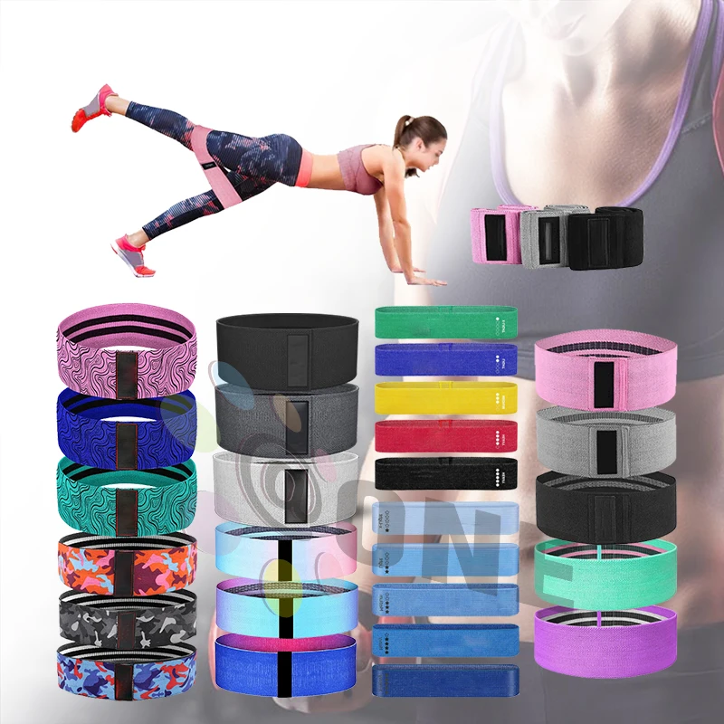 

A One Yoga Workout Hips Circule Bands Trainer Booty New Resistance Adjustable Leopard Tie Dye Hip Loop Band Set Of 3, Accept custom color