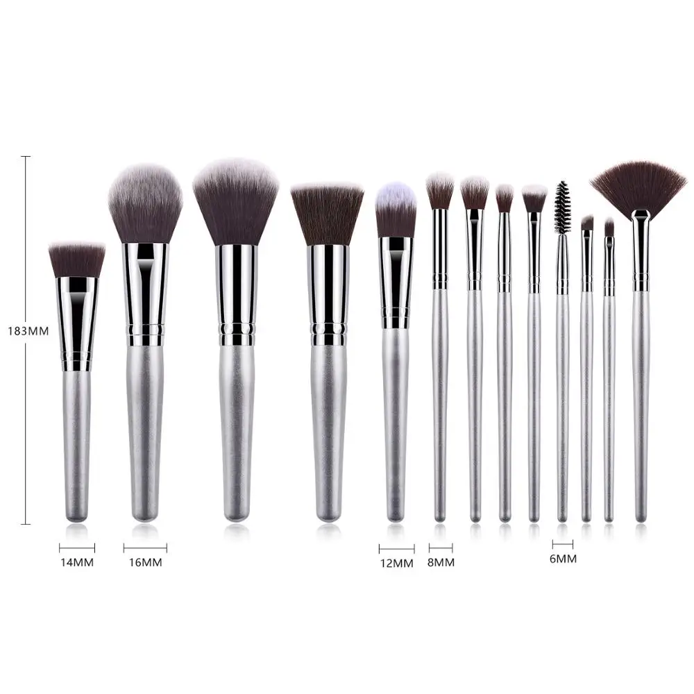 

2021 best selling 13pcs cosmetic brush new design high quality fan make up brush set