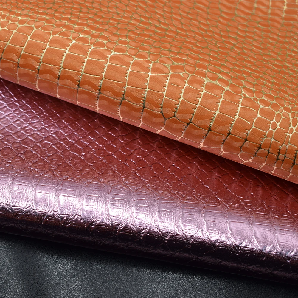 Pu Leather Fabric Embossed Leather Leatherette Skin for Bag