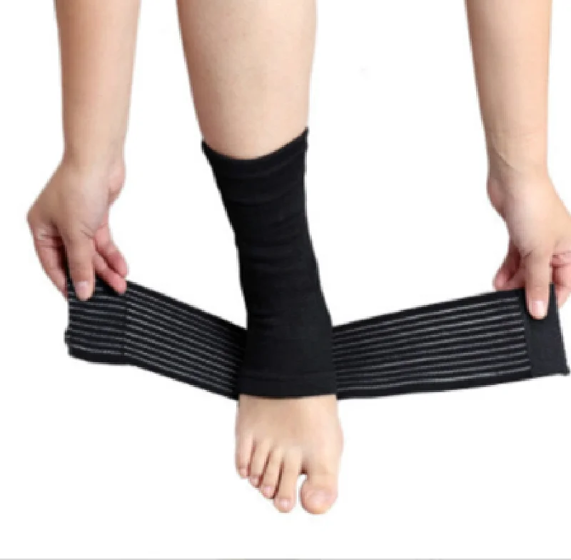 

Sample Factory Price Nylon Ankle Support Ankle Bandage Ankle Compression Sleeves BraceHot sal, Black