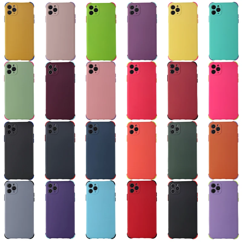 

Low price high quality 100% Guarantee TPU four corners are drop-proof and the buttons are of different colors for Iphone, Multi